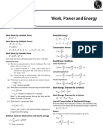 Work, Power and Energy - Short Notes Prayas JEE Fastrack 20