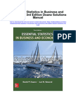Essential Statistics in Business and Economics 3rd Edition Doane Solutions Manual Full Chapter PDF