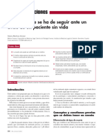 Conducta A Seguir Ante Un Aviso A Paciente Sin Vida