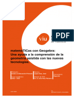 TFG matemáTICas Con Geogebra: Una Ayuda A La Comprensión de La Geometría Asistida Con Las Nuevas Tecnologías.