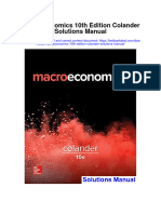 Macroeconomics 10th Edition Colander Solutions Manual Full Chapter PDF