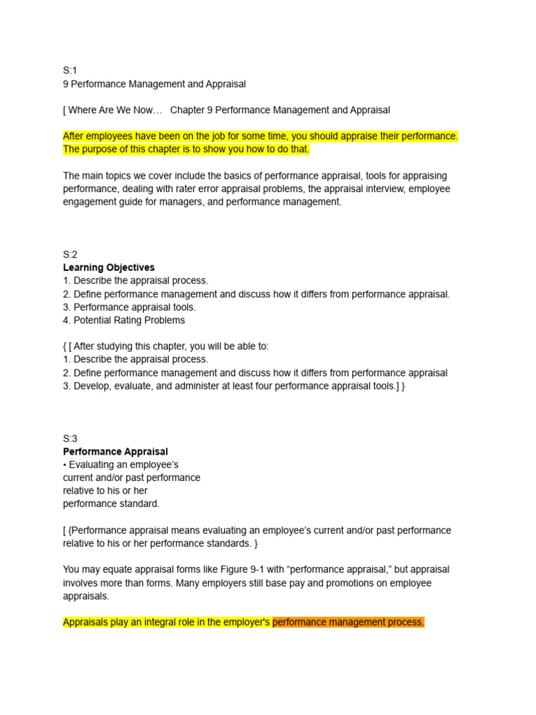 HRM, C-9 (1), Performance Management and Appraisal | PDF | Performance ...