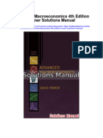 Advanced Macroeconomics 4th Edition Romer Solutions Manual Full Chapter PDF