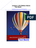 Download Macroeconomics 11th Edition Slavin Test Bank full chapter pdf