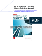 Essentials of Business Law 10th Edition Liuzzo Solutions Manual Full Chapter PDF