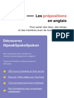 Prepositions Anglais PDF Ispeakspokespoken