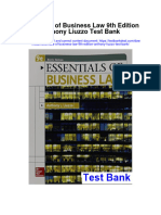 Essentials of Business Law 9th Edition Anthony Liuzzo Test Bank Full Chapter PDF