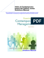 Essentials of Contemporary Management 6th Edition Jones Solutions Manual Full Chapter PDF