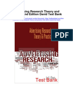 Download Advertising Research Theory and Practice 2nd Edition David Test Bank full chapter pdf