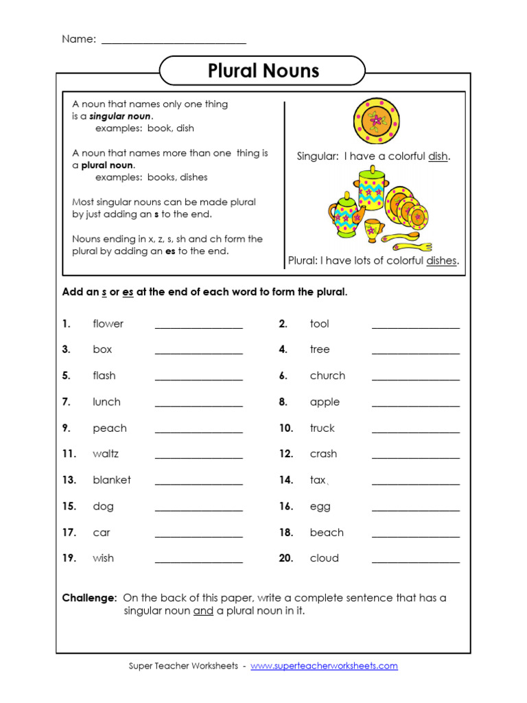 Understanding Plural Nouns Guide | PDF | Language Arts & Discipline