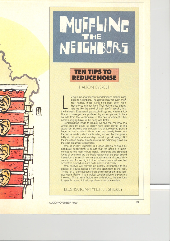 Muffling The Neighbours | PDF