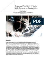 Techo-Economic Feasibility of Large-Scale Cattle Farming in Bangladesh