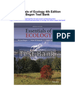 Essentials of Ecology 4th Edition Begon Test Bank Full Chapter PDF