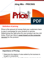 Marketing Mix - Price