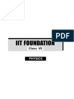 IIT Foundation Class 7 Physics 