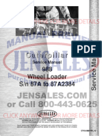 Caterpillar 988 Wheel Loader Service Manual SN 87a1 2384