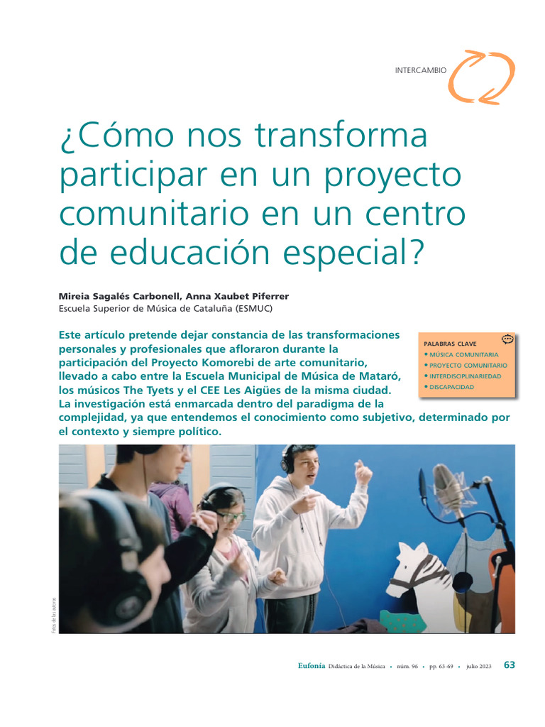 C mo nos transforma pdf educaci n especial