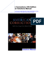 American Corrections 10th Edition Clear Solutions Manual Full Chapter PDF