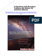 Differential Equations With Boundary Value Problems 8th Edition Zill Solutions Manual Full Chapter PDF