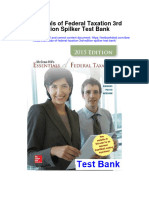 Essentials of Federal Taxation 3rd Edition Spilker Test Bank
