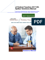 Essentials of Federal Taxation 2017 8th Edition Spilker Solutions Manual Full Chapter PDF
