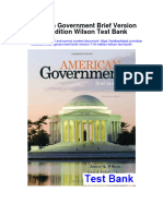 American Government Brief Version 11th Edition Wilson Test Bank Full Chapter PDF