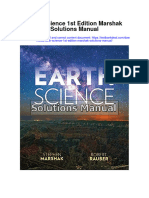 Earth Science 1st Edition Marshak Solutions Manual Full Chapter PDF