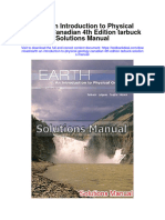 Earth An Introduction To Physical Geology Canadian 4th Edition Tarbuck Solutions Manual Full Chapter PDF