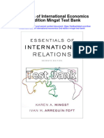Essentials of International Economics 2nd Edition Mingst Test Bank Full Chapter PDF