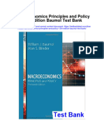 Macroeconomics Principles and Policy 13th Edition Baumol Test Bank Full Chapter PDF