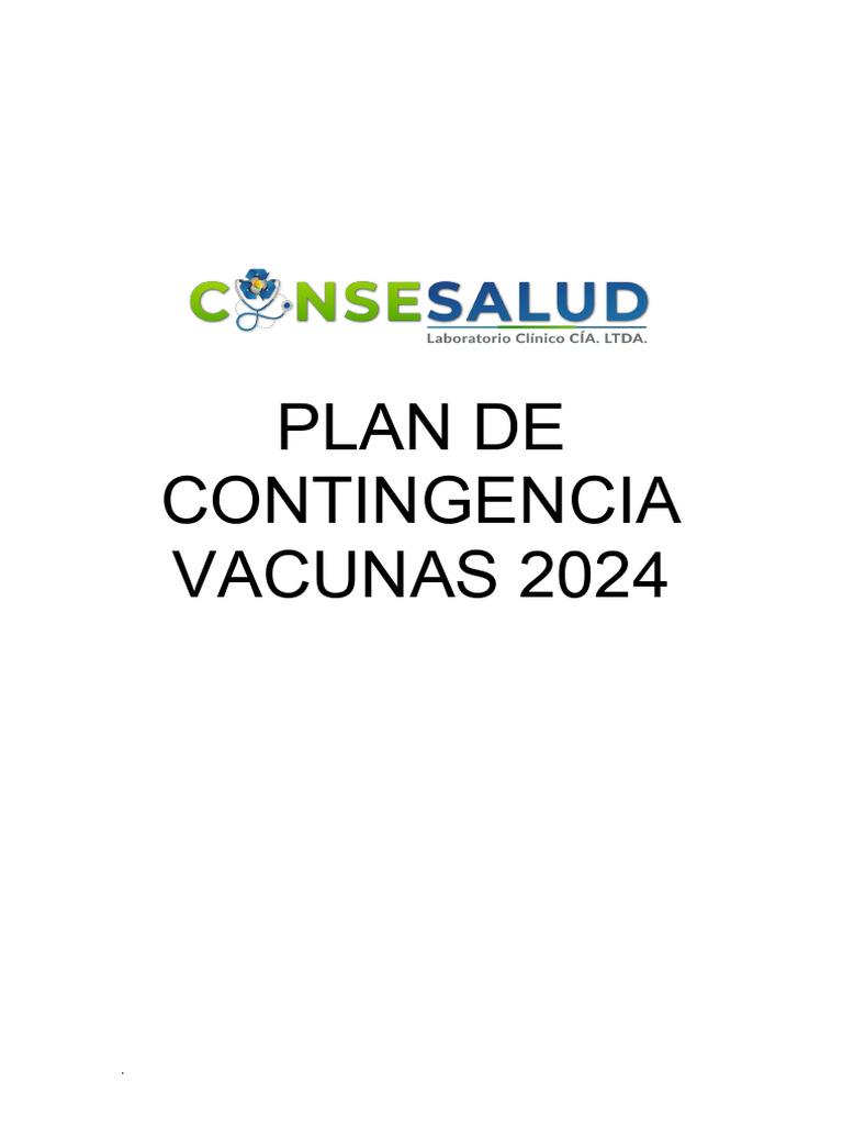 Plan de Contingencia Vacunas 2024 PDF