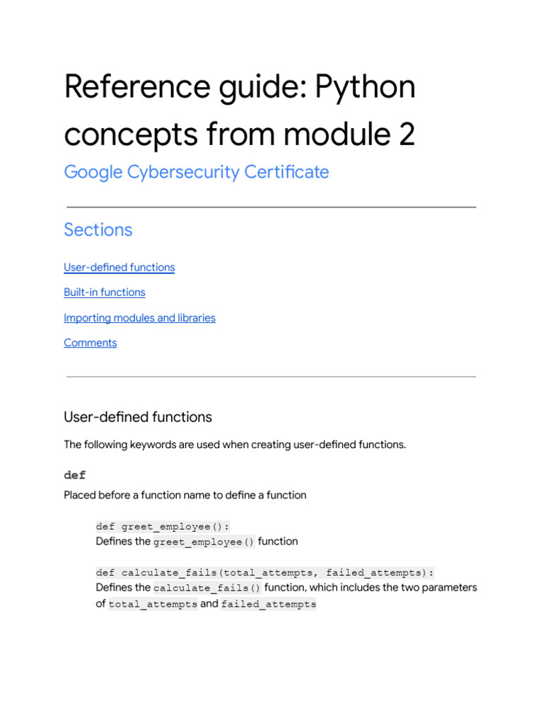 Python Concepts From Module 2 | PDF