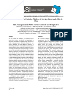 Gestão de Riscos em Contratos Públicos de Serviços Envolvendo Mão de Obra Risk Management in Public Service Contracts Involving Labor