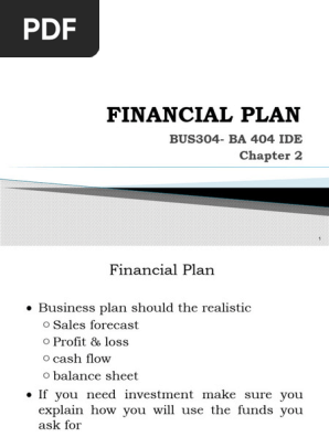 Financial Plan