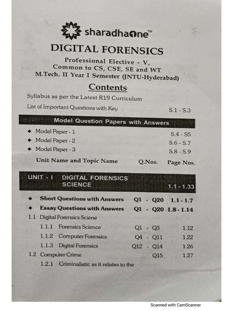 Digital Forensics Notes PDF