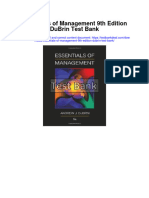 Essentials of Management 9th Edition Dubrin Test Bank Full Chapter PDF