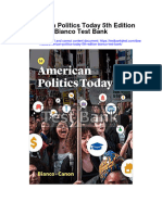 American Politics Today 5th Edition Bianco Test Bank Full Chapter PDF