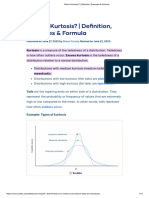 What Is Kurtosis - Definition, Examples & Formula