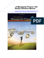 Download Essentials of Managerial Finance 14th Edition Besley Solutions Manual full chapter pdf