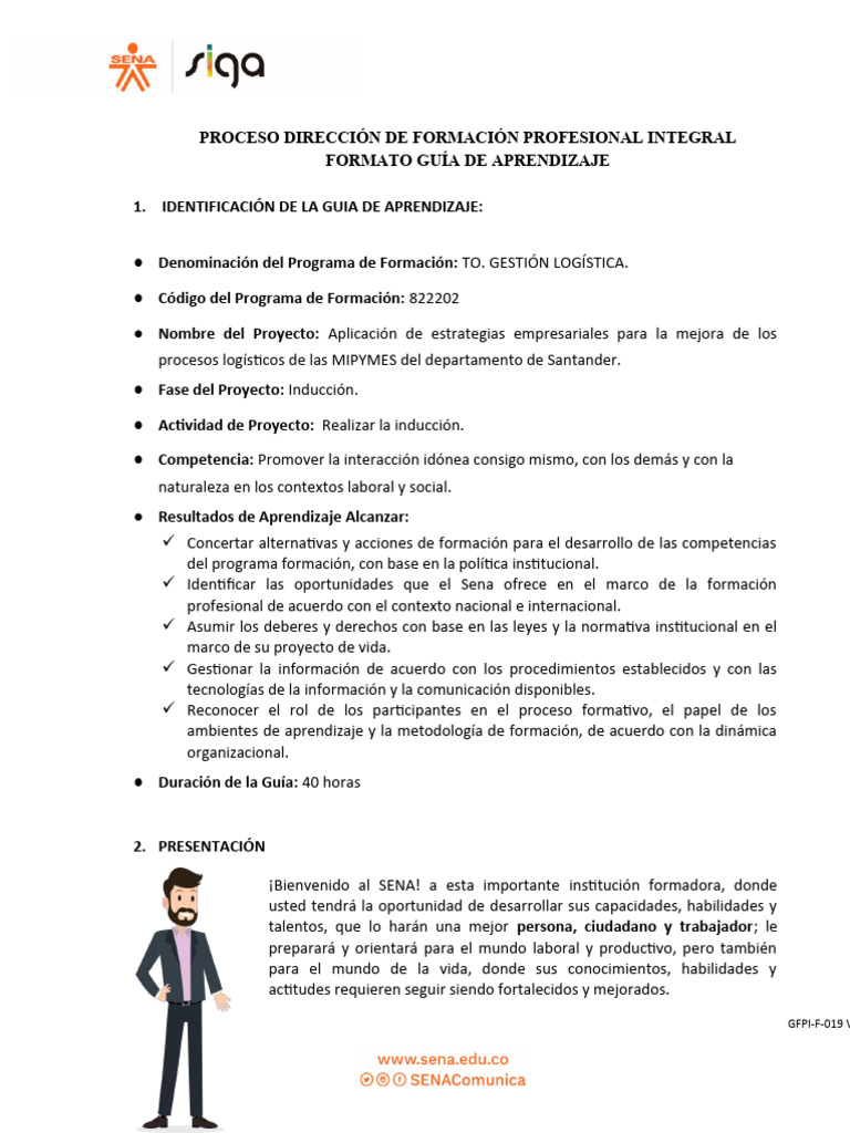 Guía Inducción 2024 Pdf Aprendizaje Evaluación