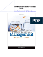 Management 10th Edition Daft Test Bank Full Chapter PDF