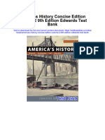 Americas History Concise Edition Volume 2 9th Edition Edwards Test Bank Full Chapter PDF