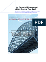 Analysis For Financial Management 10th Edition Higgins Test Bank Full Chapter PDF