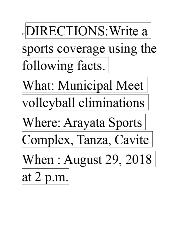 sports fact sheet PDF