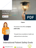 International Patient Safety Goals
