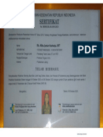 Sertifikat Pelatihan