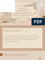 Speech Actsearles Classification of Illocutionary Act