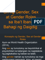 Gender Sex