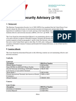 Port Security Advisory 2 19 Djibouti