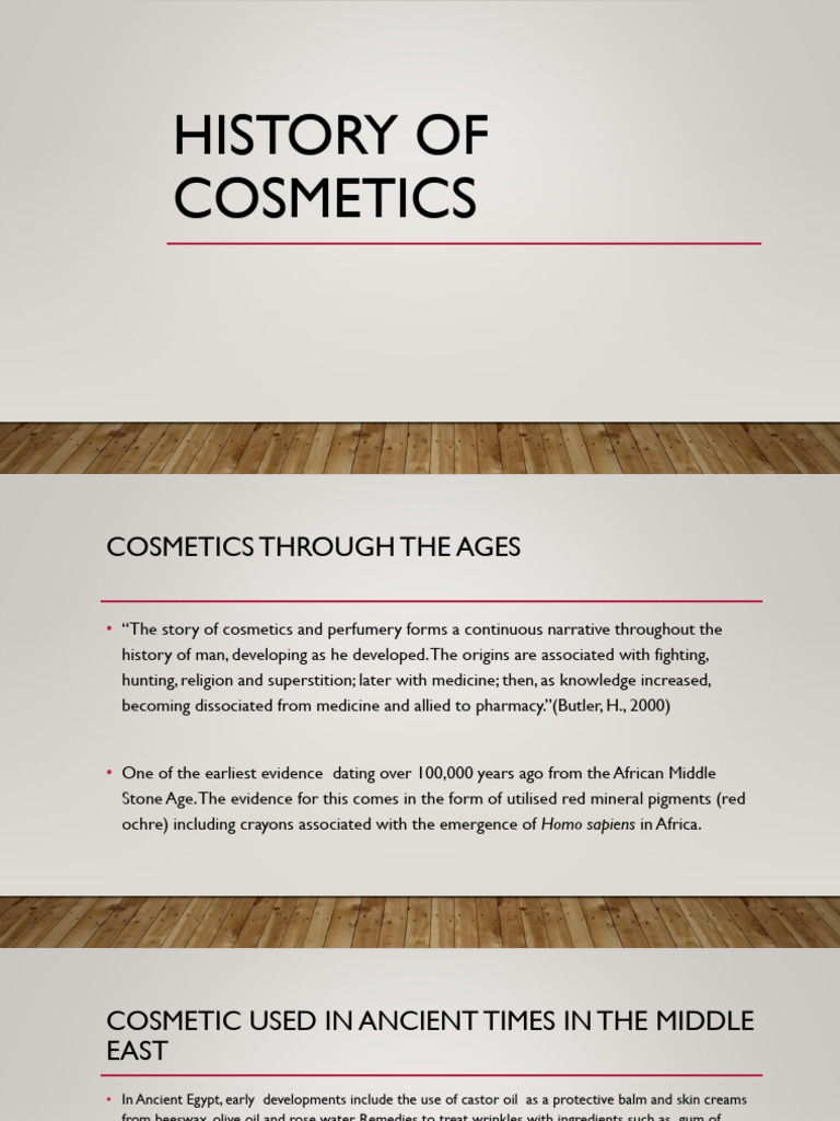 History of Cosmetics | PDF | Cosmetics | Beauty